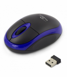 TM116B mysz bezprz. 2.4ghz 3d opt. usb vulture czarno-niebieska Titanum ESP-TM116B