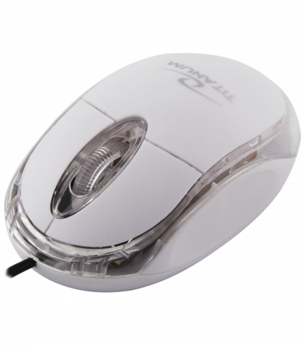 TM102W Mysz przewodowa 3D optyczna USB Raptor biała Titanum ESP-TM102W