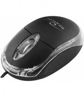 TM102K Mysz przewodowa 3D optyczna USB Raptor czarna Titanum ESP-TM102K
