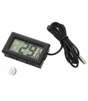 Termometr panelowy blow lcd czarne th001 Blow 50-310