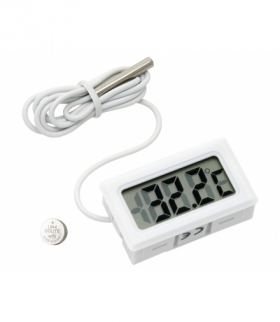 Termometr panelowy biały lcd -50do100c Blow 50-301