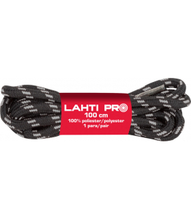 Sznurowadła okrągłe czar-szar l904020p, 10 par, 100cm, Lahti Pro L9040200