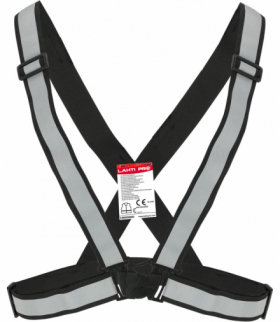 Szelki odblaskowe elastyczne, czarne, ce, Lahti Pro L9020800