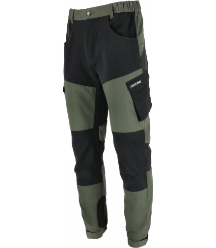 Spodnie z elementami stretch zielono-czarne, "xl", ce, Lahti Pro L4053804