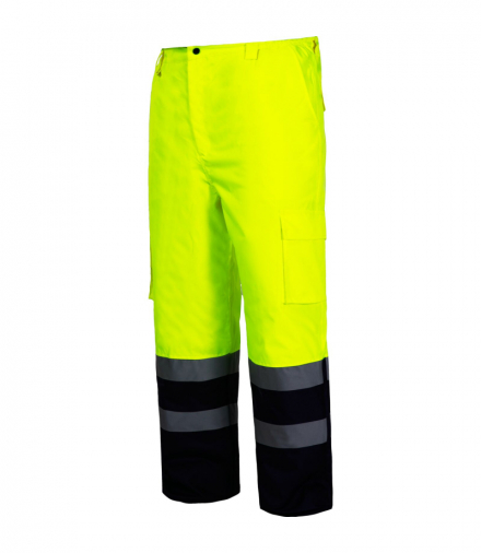 Spodnie ostrzegawcze ocieplane, żółte, "2xl", ce, Lahti Pro L4100205