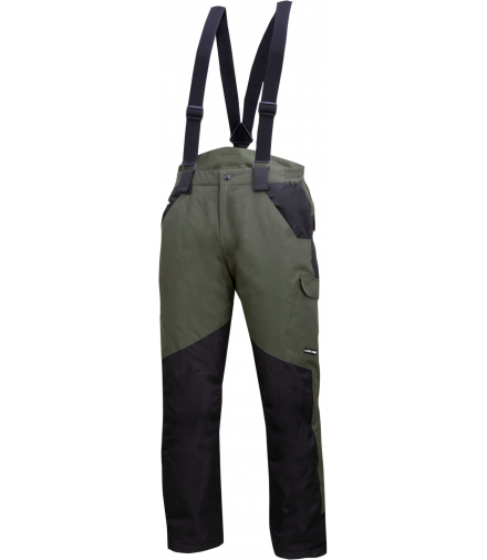 Spodnie ocieplane z szelkami ziel.-czar., "xl", ce, Lahti Pro L4101704
