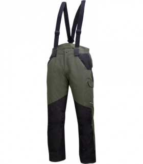 Spodnie ocieplane z szelkami ziel.-czar., "3xl", ce, Lahti Pro L4101706