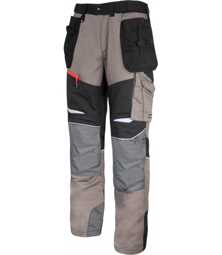 Spodnie khaki-czarny z wstawkami ze stretchu, "xl", ce,Lahti Pro L4050904