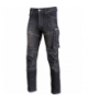 Spodnie jeansowe czarne stretch ze wzmocnieniami, "s", ce, Lahti Pro L4051701