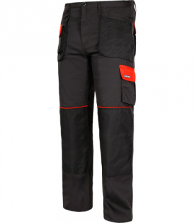 Spodnie grafitowo-pomarańczowe, 190g/m2, "3xl (60)", ce, Lahti Pro L4050360