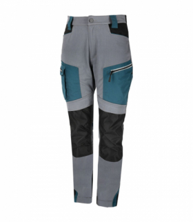 Spodnie damskie szaro-czarno- turkusowe, "3xl", ce, Lahti Pro L4054306