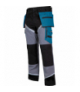 Spodnie czarno-szaro-turkusowe z pasami odblaskowymi, "3xl", ce, Lahti Pro L4050206