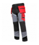 Spodnie czarno-szaro-czerwone 100% bawełna z odbl.,"s", ce, Lahti Pro L4050501