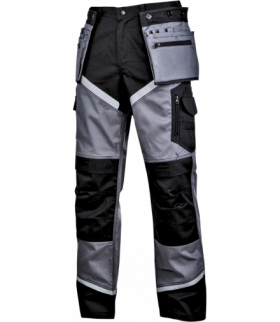 Spodnie czarno-szare z pasami odblask., "3xl", ce, Lahti Pro L4051606