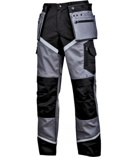 Spodnie czarno-szare z pasami odblask., "3xl", ce, Lahti Pro L4051606