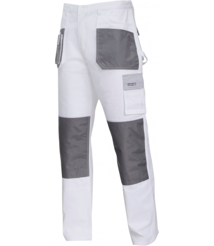 Spodnie biało-szare 100% bawełna, "m (50)", ce, Lahti Pro L4051350