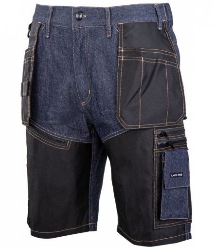 Spodenki krótkie jeans, niebieski ze wzmocnieniami, "3xl", ce, Lahti Pro L4070906