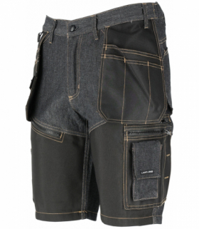 Spodenki krótkie jeans, czarny ze wzmocnieniami, "3xl", ce, Lahti Pro L4071706