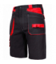 Spodenki krótkie czarno-czerwone, 100% bawełna,245g/m2,"2xl",ce,Lahti Pro L4070405