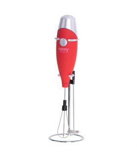 Spieniacz do mleka z mieszadłem i stojakiem CAMRY CR 4501 red