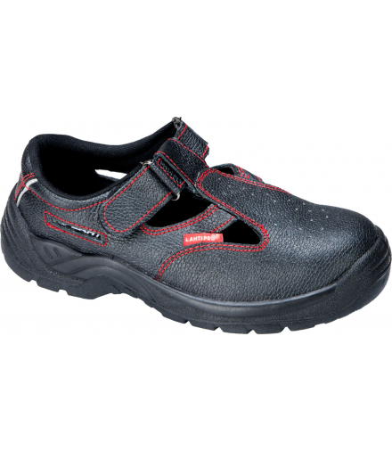 Sandały skórzane czarne, s1 src, "45", ce, Lahti Pro LPSOMA45