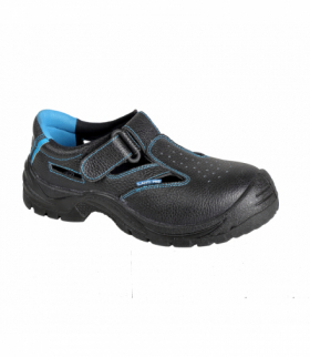 Sandały damskie skórzane czar.-nieb., s1 src, "36", ce,Lahti Pro L3060536