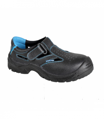 Sandały damskie skórzane czar.-nieb., s1 src, "36", ce,Lahti Pro L3060536