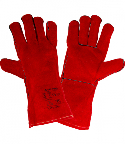 Rękawice ze skóry, spawalnicze, l270311p, karta, "11", ce, Lahti Pro L270311K