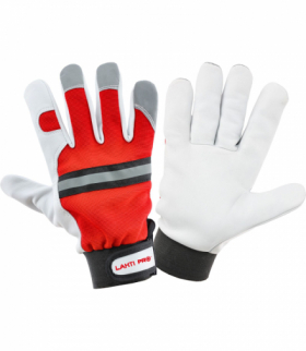 Rękawice ze skóry koziej czerw. l273310p, karta, "10",ce,Lahti Pro L273310K