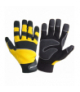 Rękawice warsztatowe czarno-żółte, karta, "11", CE, Lahti Pro L280811K