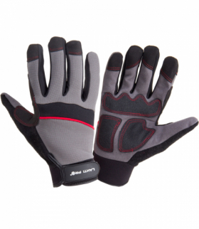 Rękawice warsztatowe czarno-szare, [L280909P] [K] 9, Lahti Pro L280909K