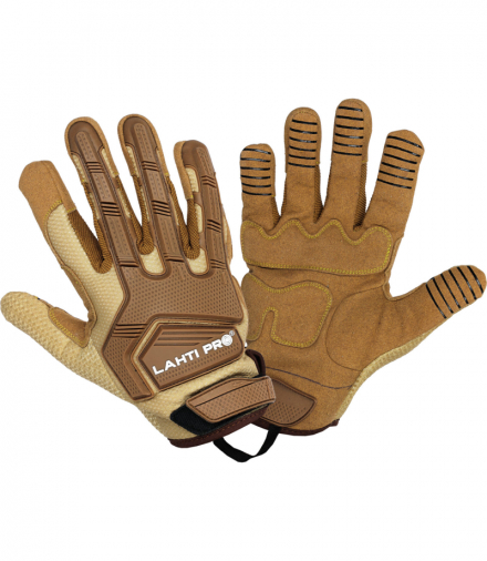 Rękawice warsztowe tpr brąz l281508p, karta, "8", ce, Lahti Pro L281508K