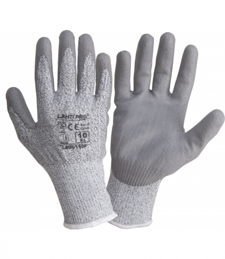 Rękawice pu cut res. 5, l200108p, karta, "8", ce, Lahti Pro L200108K