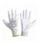 Rękawice pu antystat. białe l230410p, karta, "10", ce, Lahti Pro L230410K