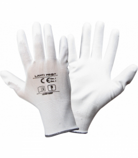 Rękawice powlekane poliuretanem [L230108P], 12 par, "8", CE, Lahti Pro L230108W