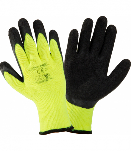 Rękawice ociep. czar.-żół. l250410p, karta, "10", ce, Lahti Pro L250410K