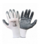 Rękawice nitr. szaro-białe l220307p, 12 par, "7", ce, Lahti Pro L220307W