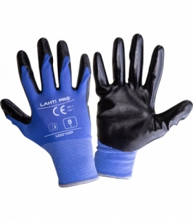 Rękawice nitr. gran.-czarne l222107p, 12par, "7", ce, Lahti Pro L222107W