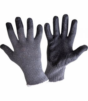 Rękawice lateks szaro-czarne l212510p, 12 par, "10",ce,Lahti Pro L212510W