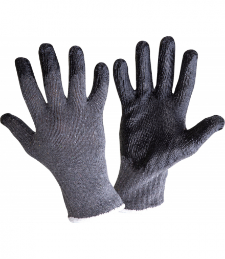 Rękawice lateks szaro-czarne l212510p, 12 par, "10",ce,Lahti Pro L212510W