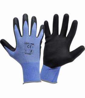 Rękawice lateks czarno-nieb. l211610p, karta, "10", ce,Lahti Pro L211610K
