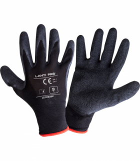Rękawice lateks czarne l212208p, 12 par, "8", ce, Lahti Pro L212208W