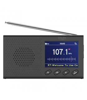 Radio przenośne - lcd - fm - bluetooth - zegar ADLER AD 1198