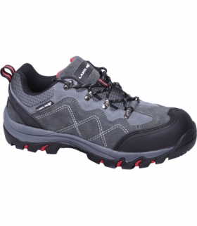 Półbuty zamszowe szaro-czerw., s1p sra, "45", ce, Lahti Pro L3041045