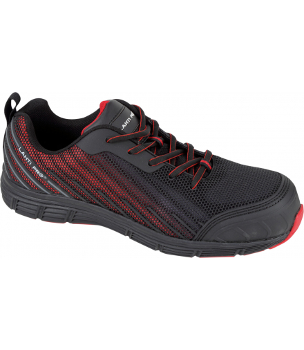 Półbuty kpu/dzian. czar.-czerw., s1 src, "46", ce, Lahti Pro L3041746