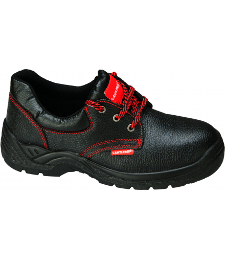 Półbuty bez podnoska skórzane czarne, o1 src,"46", ce, Lahti Pro L3040146