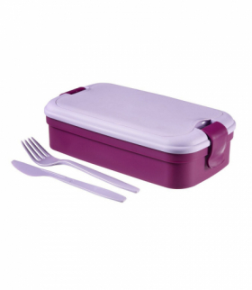 Pojemnik ze sztućcami Lunch&Go fioletowy Curver CEN-46856