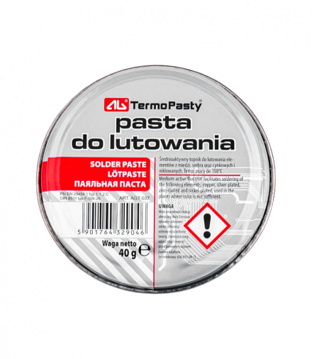 Pasta lutownicza 40g AG AGT-037 AG Termopasty LEC-CHE1406
