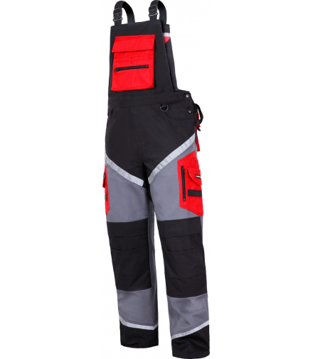 Ogrodniczki cza-sza-czer 100% bawełna z odbl.,"3xl",ce,Lahti Pro L4060506