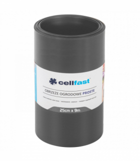 Obrzeże ogrodowe proste 25cm x 9m Cellfast grafitowe CELLFAST CEN-77880